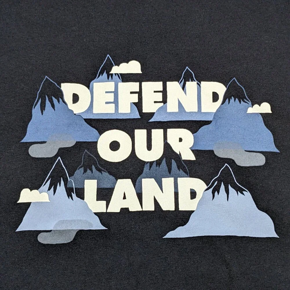 The North Face Defend Our Land Sweatshirt Adult Size XL Black Crewneck